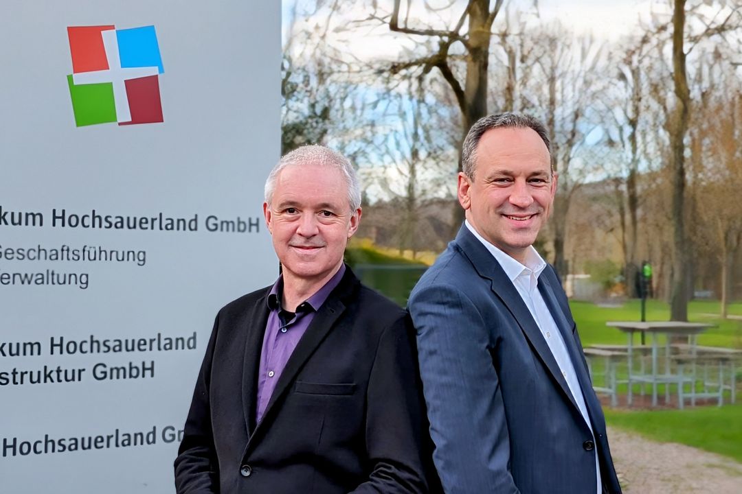 Dr. med. Peter Lütkes, Medizinischer Direktor und Michael Gesenhues, Geschäftsführer Klinikum Hochsauerland