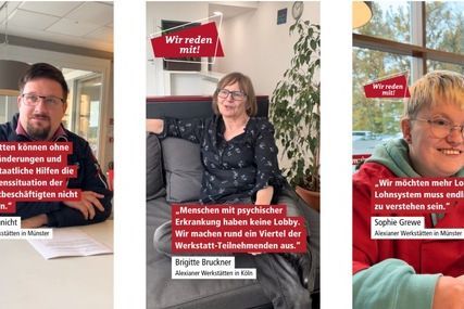 Motivauswahl der Kampagne "Wir reden mit!"
