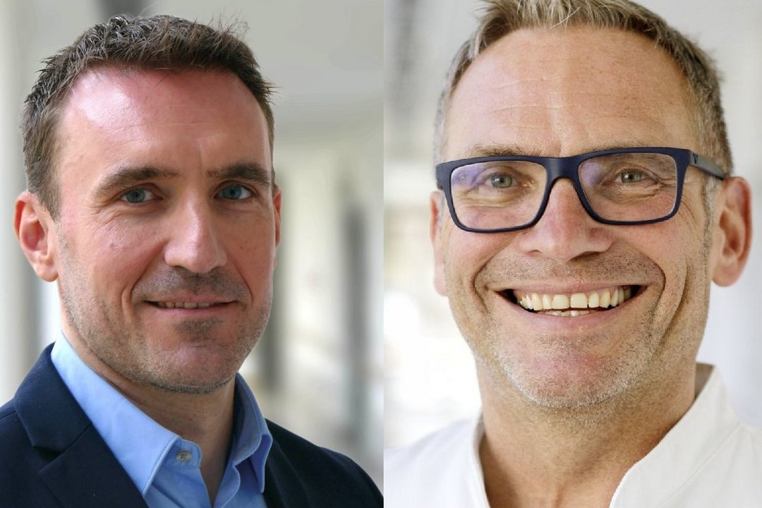 links: Dr. med. Christian Stoppel, rechts: Dr. med. Philipp Feige