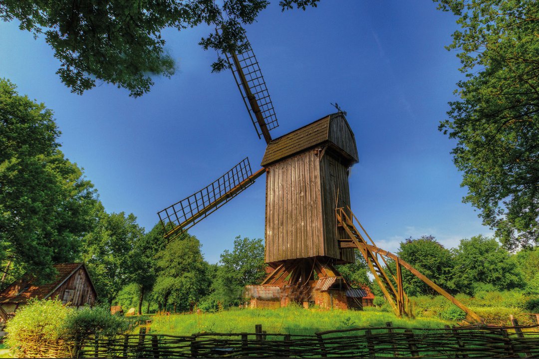Eine historische Bockwindmühle