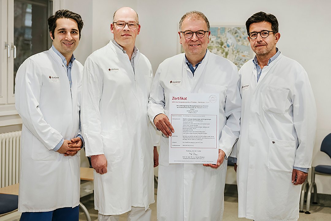 Uro-Onkologen der Klinik für Urologie, Kinderurologie, Urogynäkologie und Andrologie des Krankenhauses Maria-Hilf
