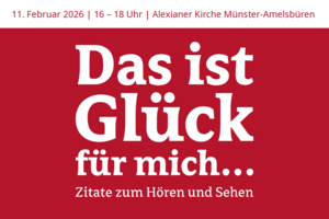 Eine Veranstaltung zum Thema Glück
