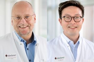 Dr. Andreas Schwalen und Dr. Illkyu Lee, kardiologen am Krankenhaus Maria-Hilf Krefeld