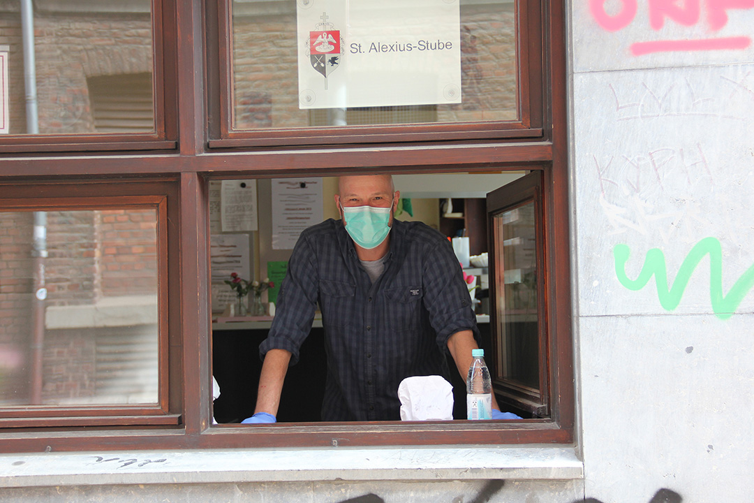 Ausgabefenster der St. Alexius-Stube
