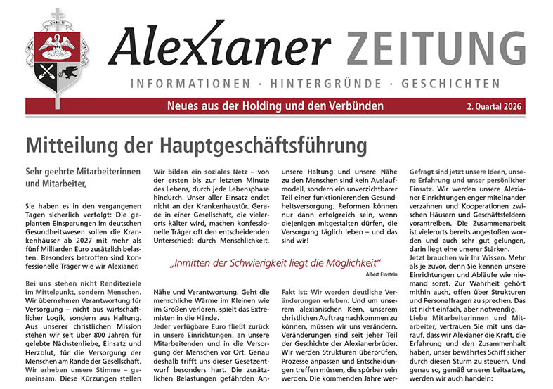 Titelbild der Zeitung 2/2026